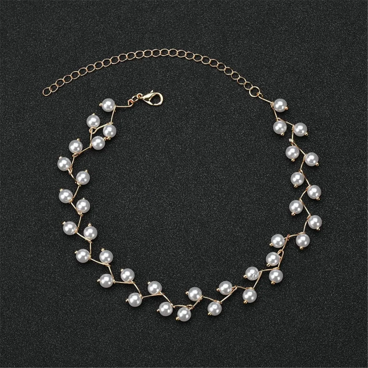 Pearl & 18K Gold-Plated Choker Necklace