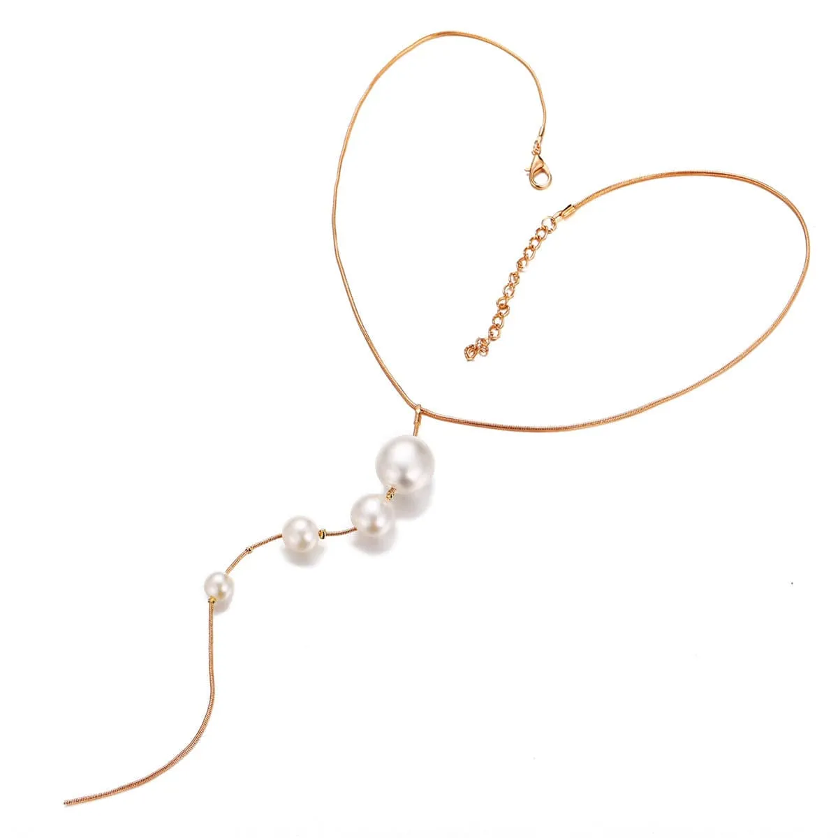 Pearl & 18K Gold-Plated Pendant Necklace