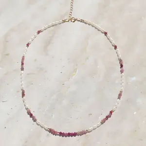 Pearl and Ruby Luxury Necklace