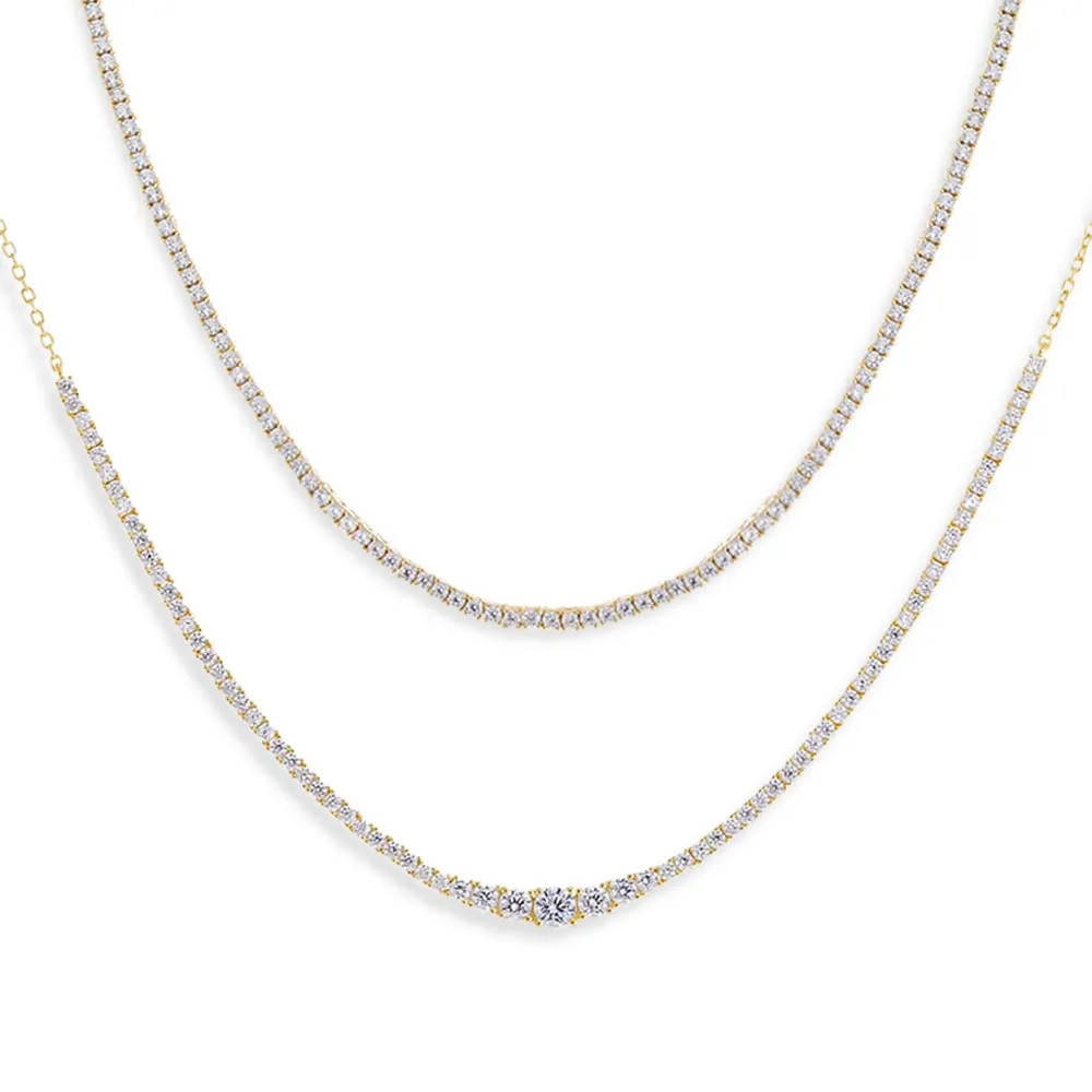 Perfectly Tennis Necklace Combo Set