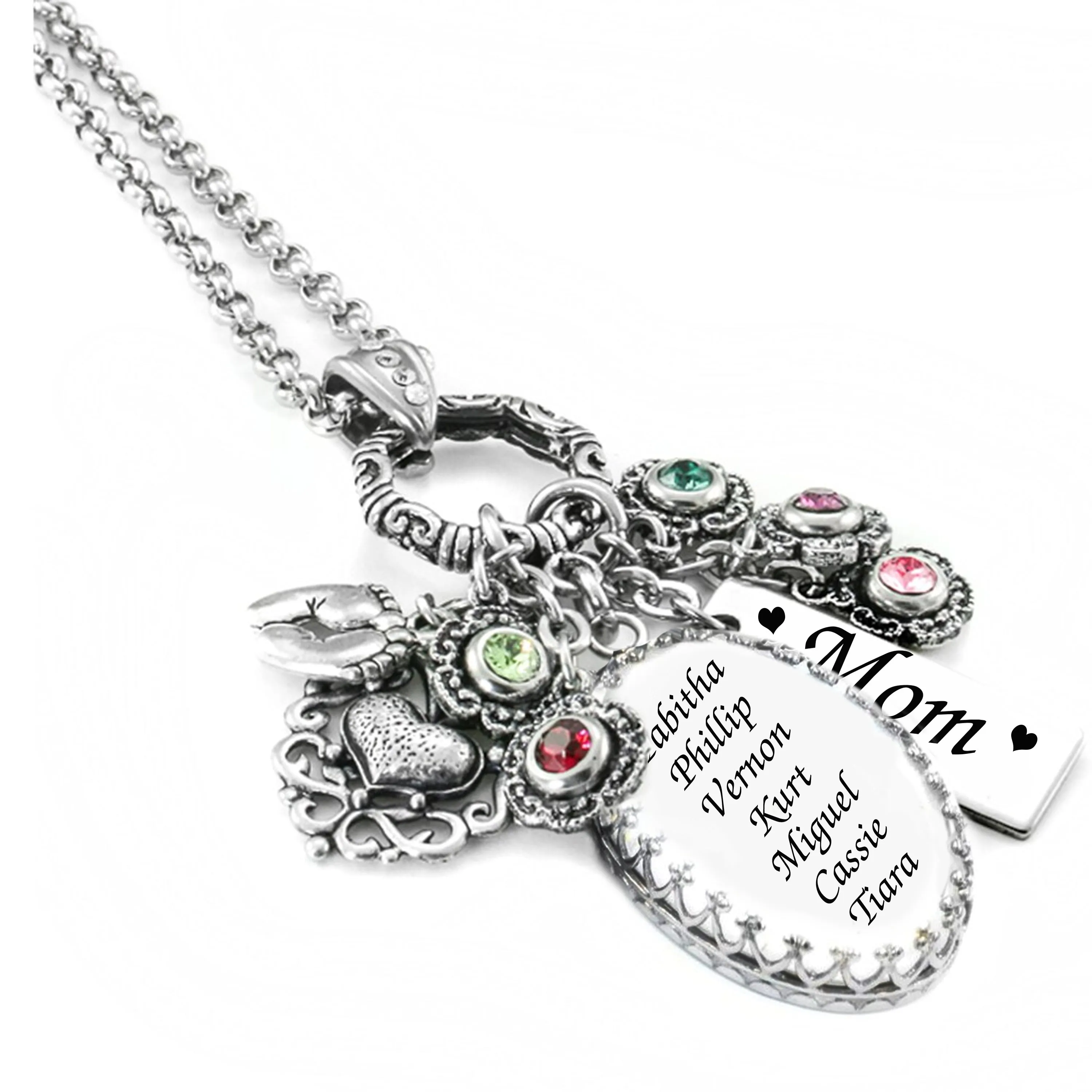 Personalized Mother's Necklace for Mom or Grandma