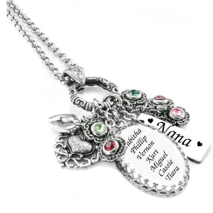 Personalized Mother's Necklace for Mom or Grandma