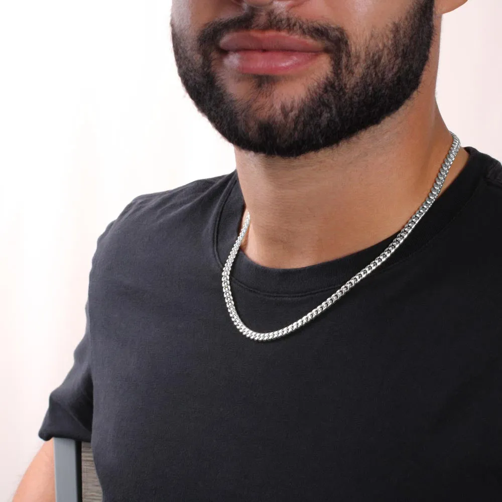 Personalized To My Husband Cuban Link Necklace