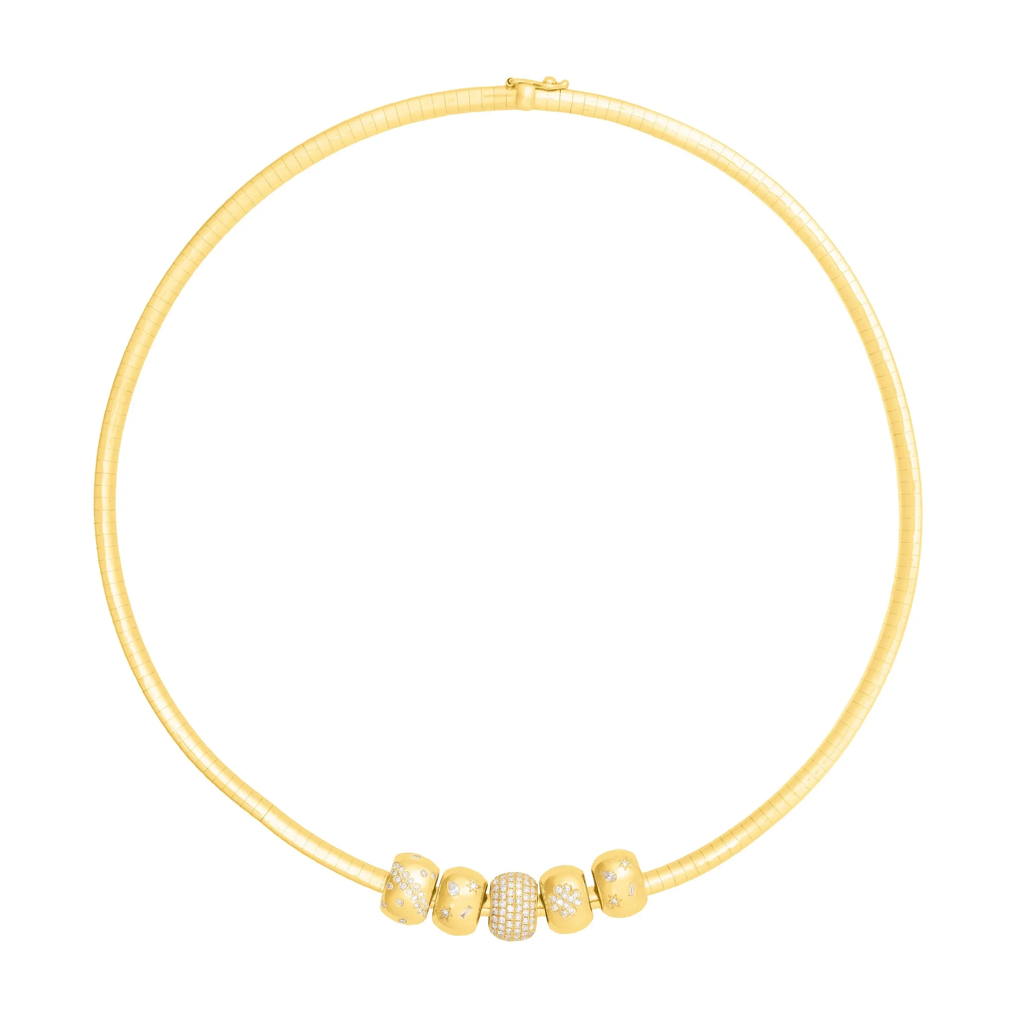 Piet Beaded Charm Choker Necklace