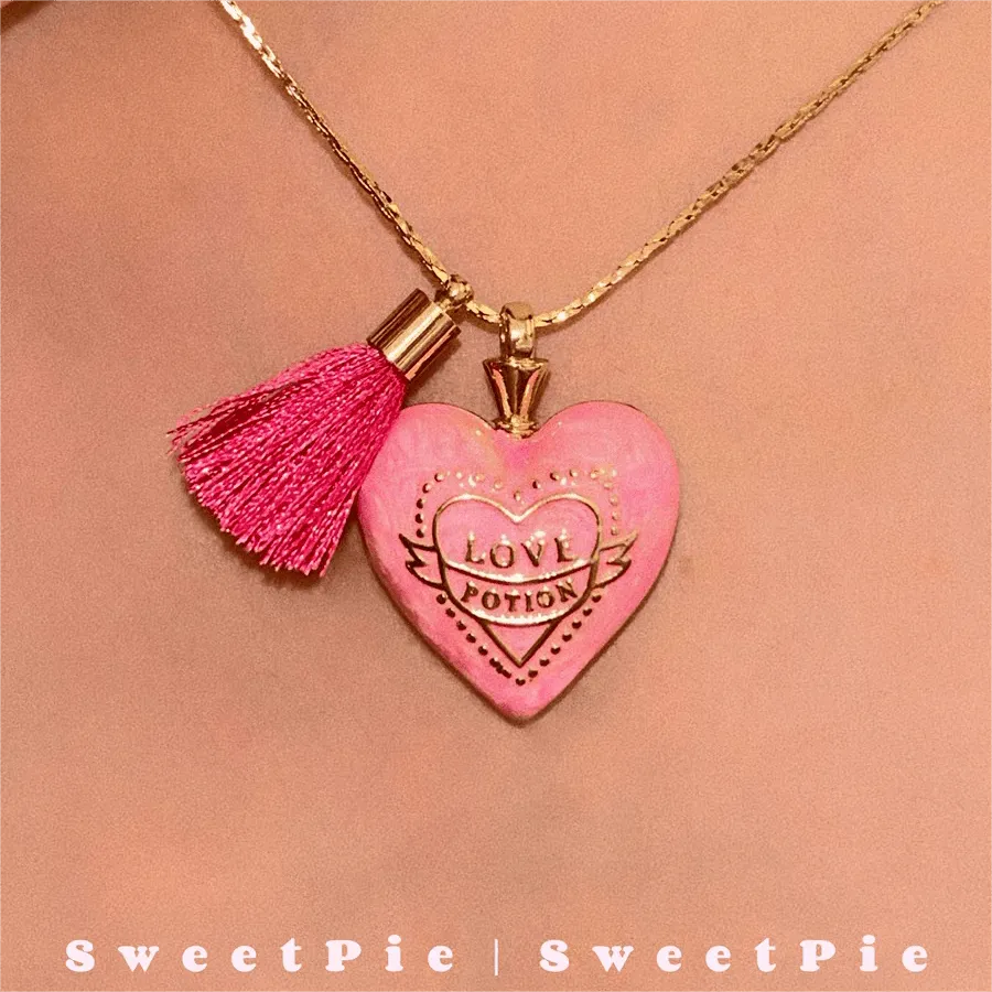 Pink Barbie Sweetie Pie Pendant Necklace
