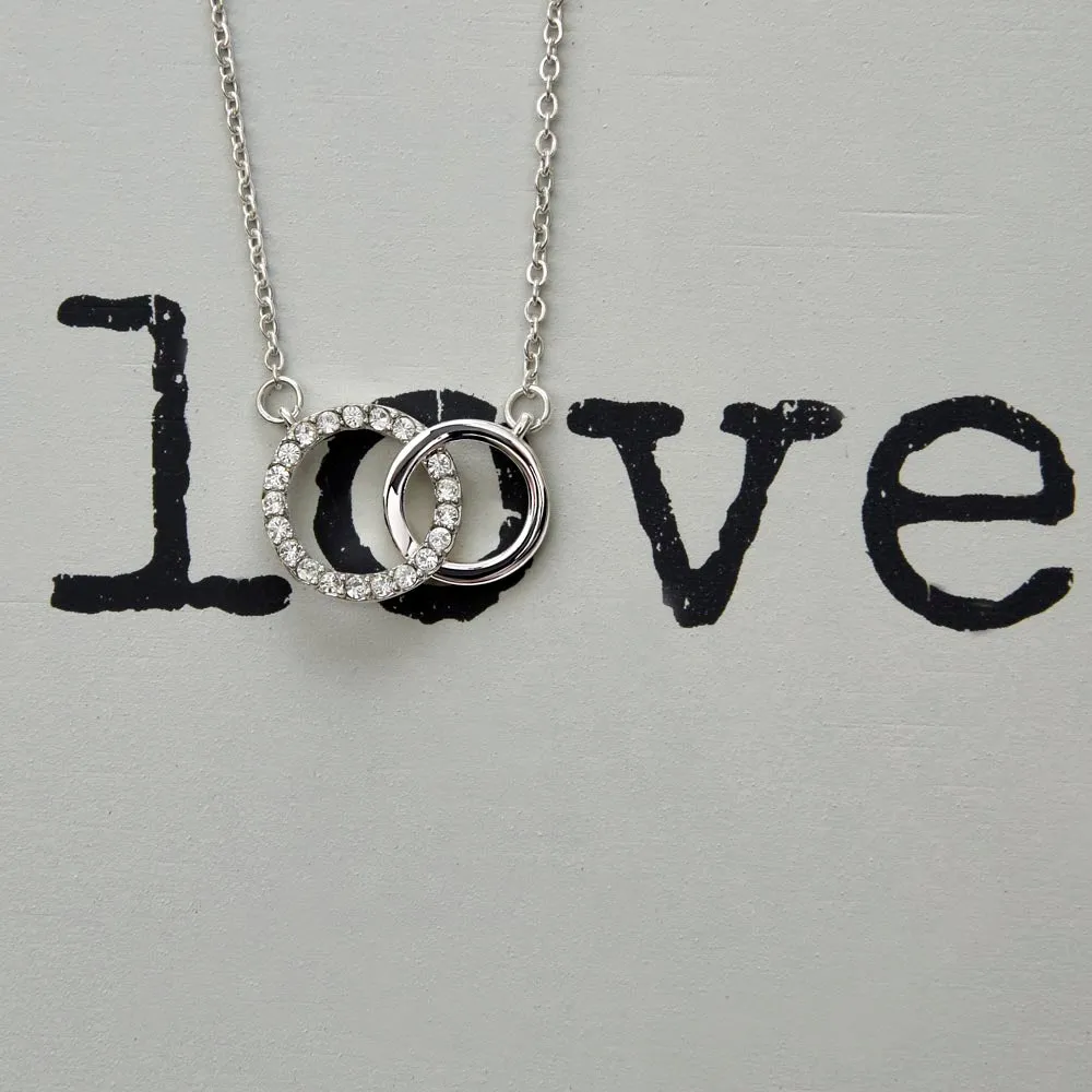 Precious you will always be-Perfect Pair Circle Necklace for Daughter