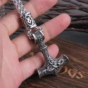 Premium Mjolnir Runic Necklace