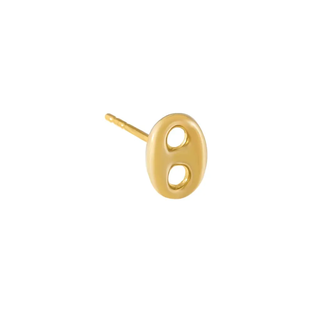 Puff Mariner Stud Earring 14K