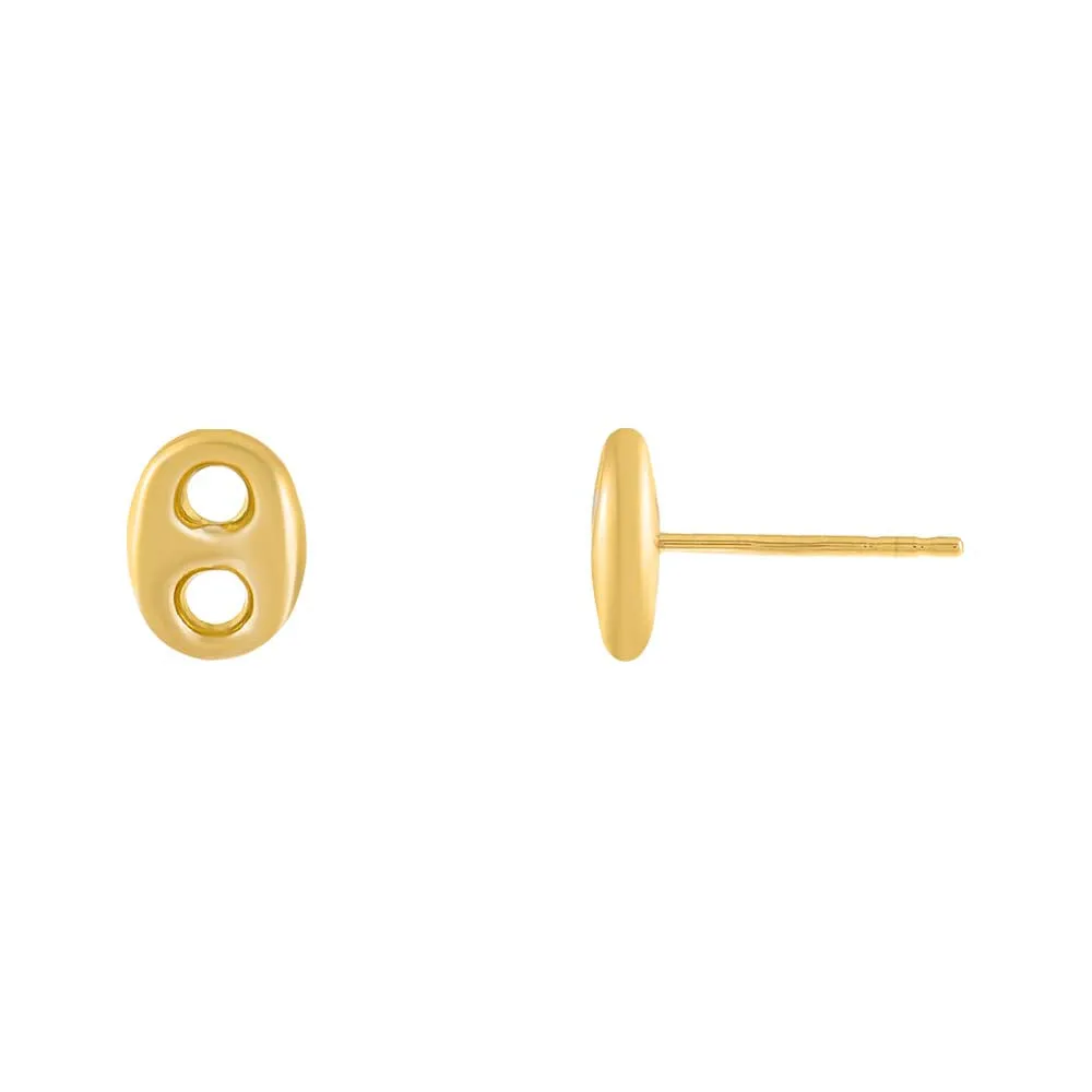 Puff Mariner Stud Earring 14K