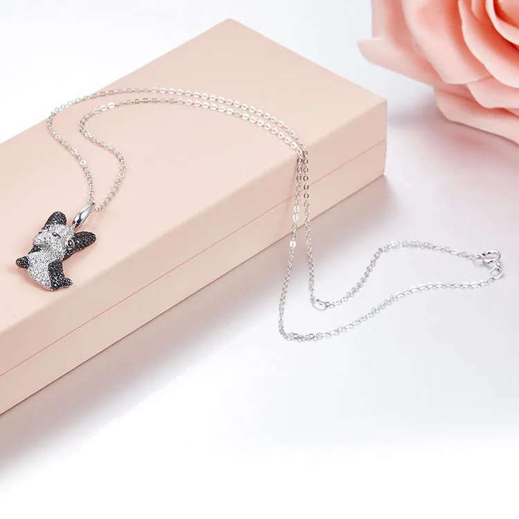 Puppy Wang Wang French Bulldog Pierre Pendant Necklace