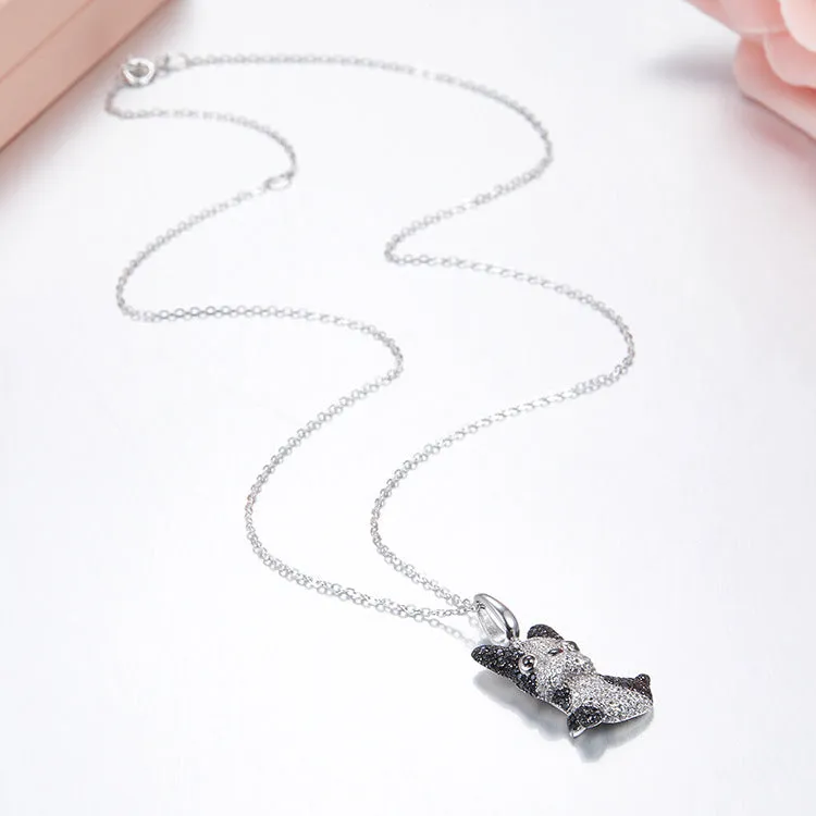 Puppy Wang Wang French Bulldog Pierre Pendant Necklace