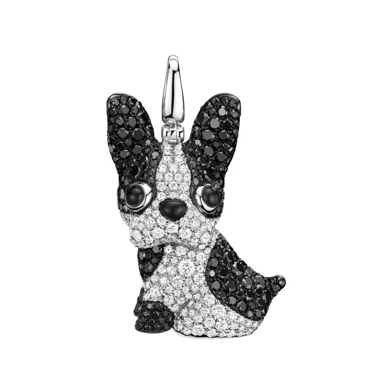 Puppy Wang Wang French Bulldog Pierre Pendant Necklace