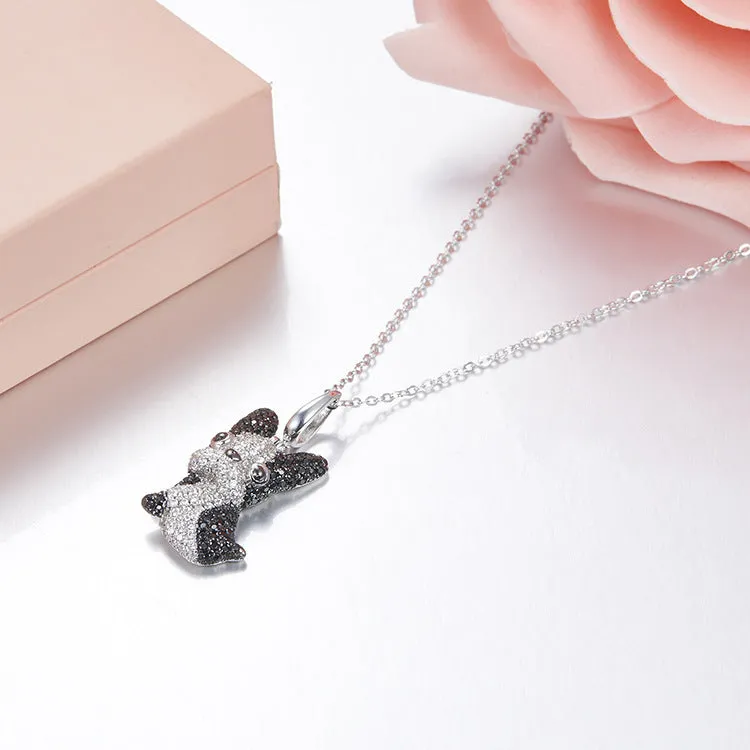 Puppy Wang Wang French Bulldog Pierre Pendant Necklace