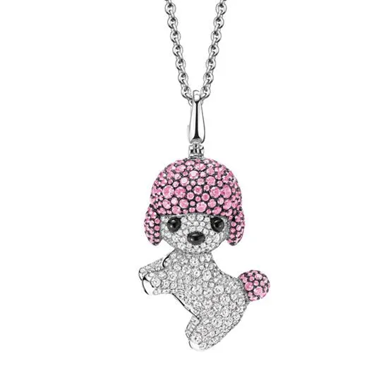 Puppy Wang Wang Toy Poodle Sophie Pendant Necklace