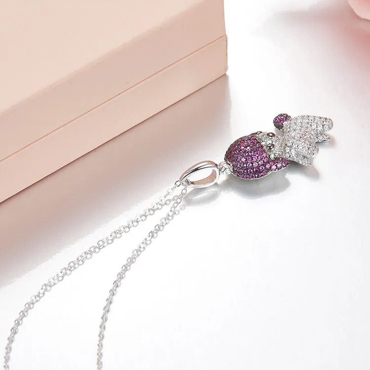 Puppy Wang Wang Toy Poodle Sophie Pendant Necklace