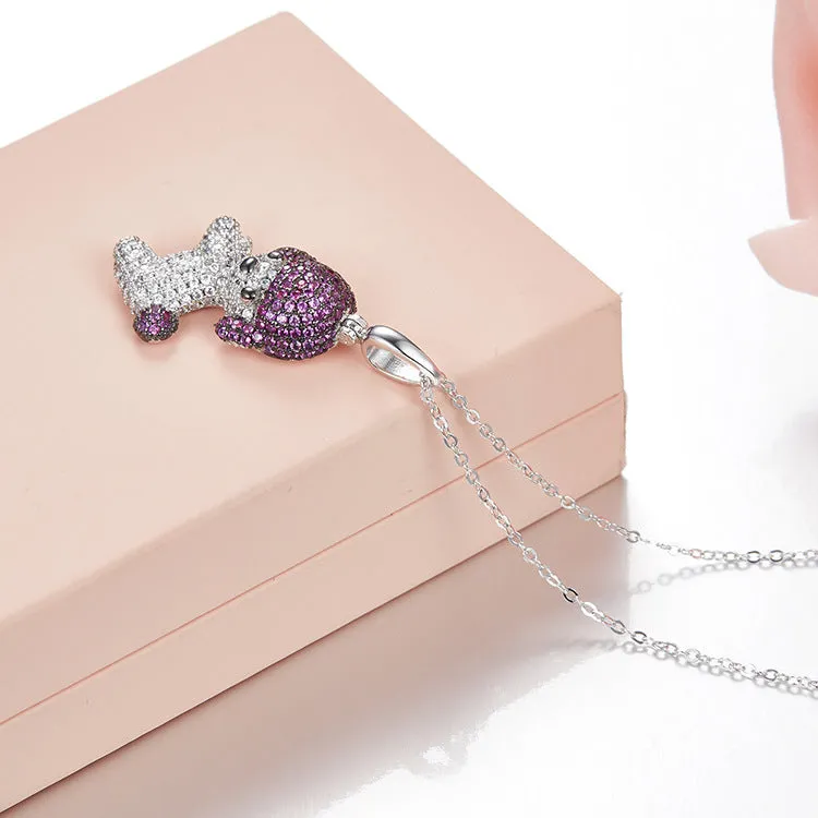 Puppy Wang Wang Toy Poodle Sophie Pendant Necklace