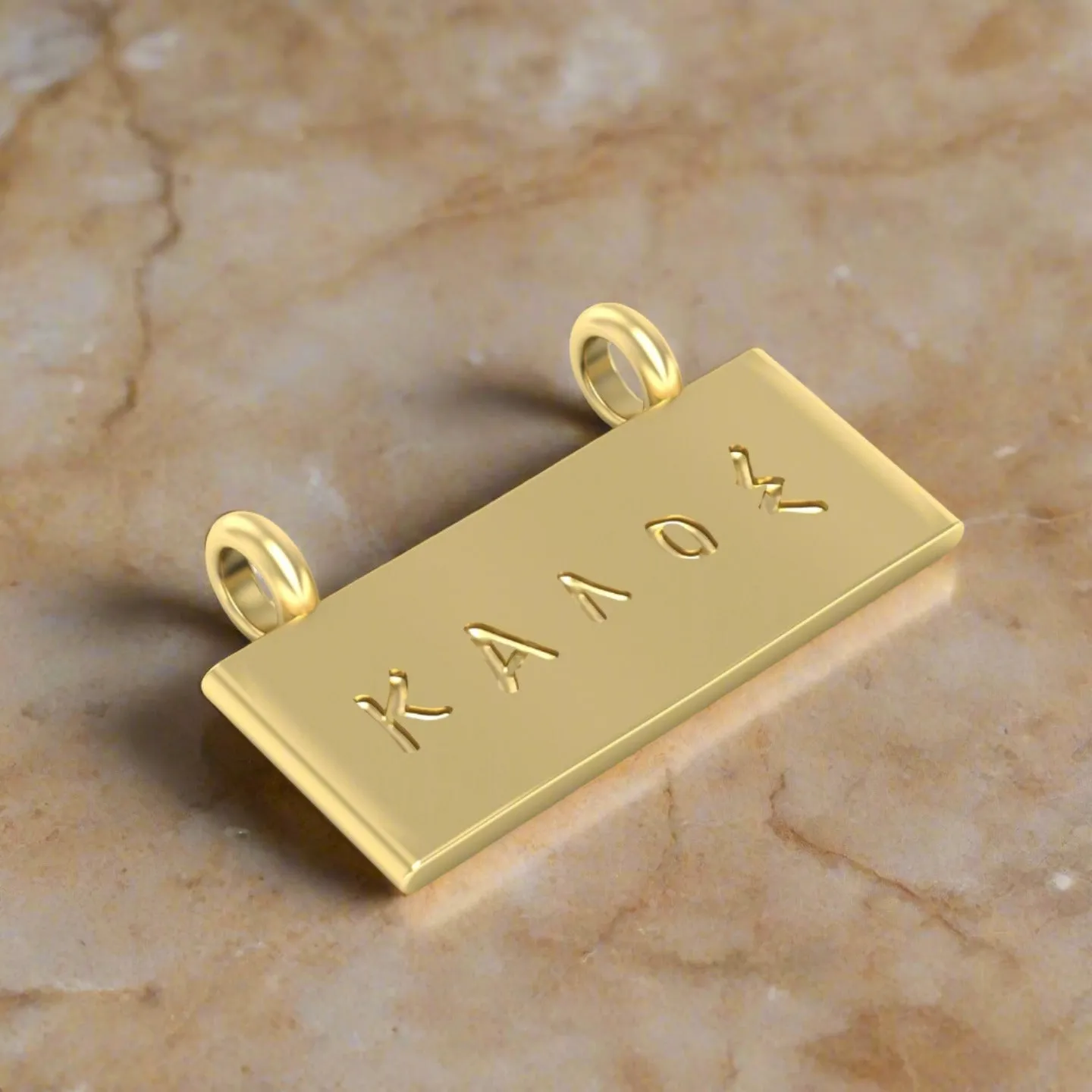 "Handsome" Graffito Pendant