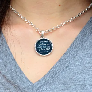 "I Know That Was You" Night Sky Round Twisted Rope Necklace