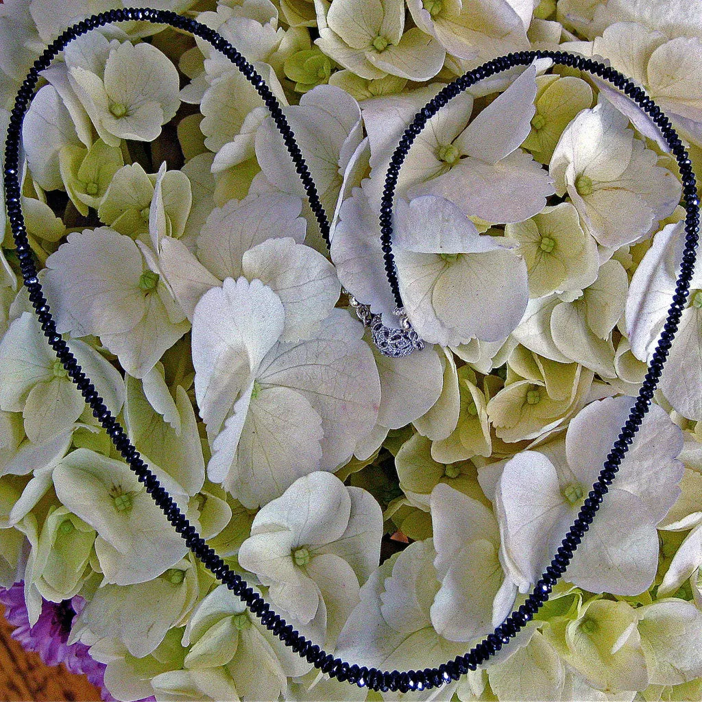 "Razzle Dazzle" One of a Kind Fancy Black Diamond Necklace by Arpaia