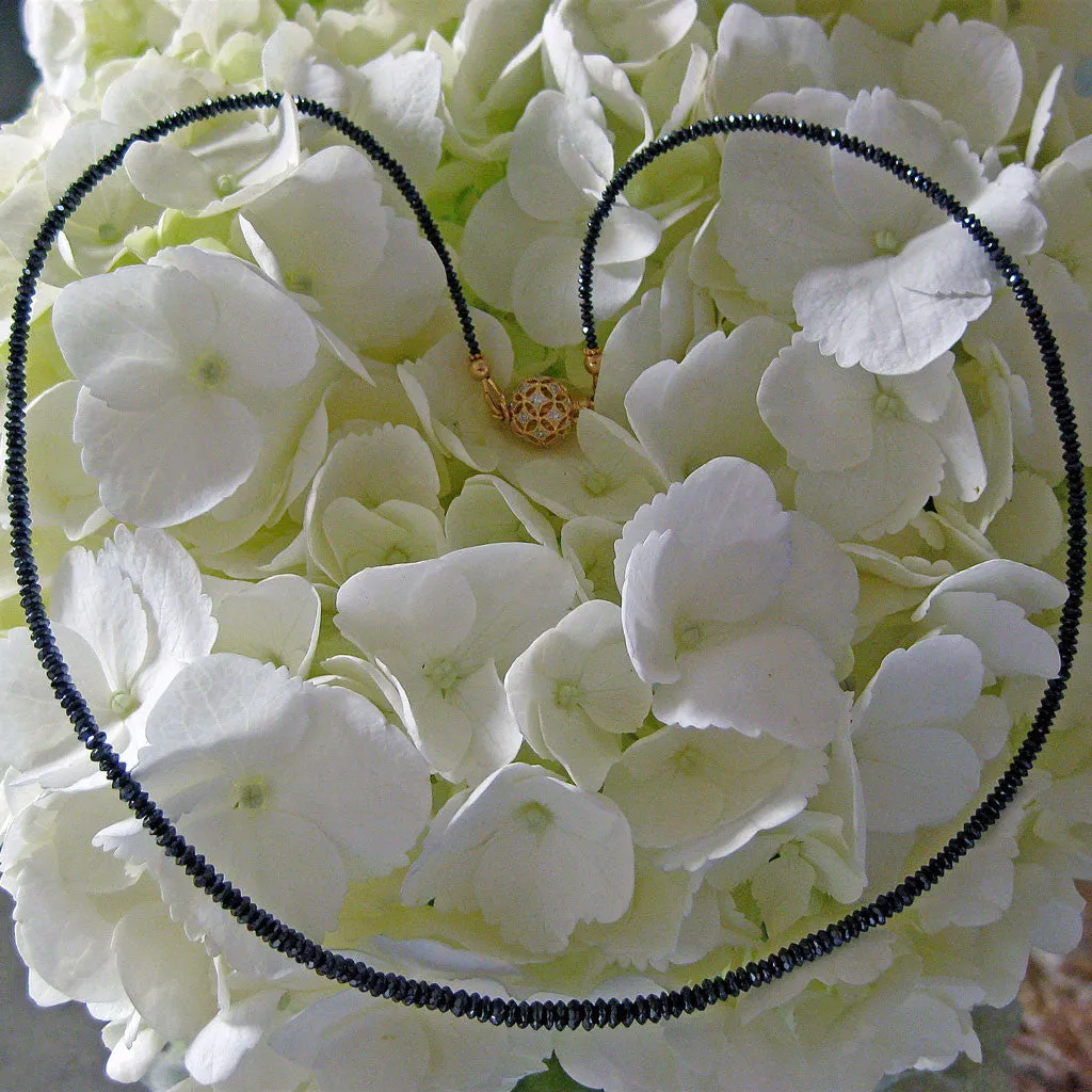"Razzle Dazzle" One of a Kind Fancy Black Diamond Necklace by Arpaia