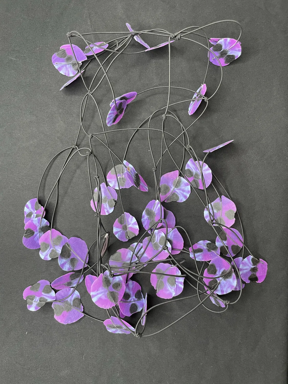 Recyled Poppy Necklace