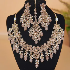 Reverse Zircon Elegant Necklace Set