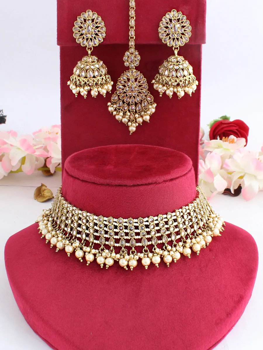 Riffat Choker Necklace Set