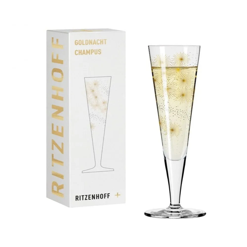 Ritzenhoff Gold Night Champagne Glass Kuhnertova 200ml 1078267