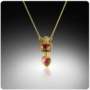 Rosy Outlook - 22K and Spinel Necklace