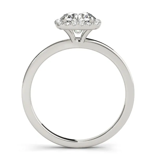 Round Diamond Cushion Halo Ring| 0.26 Carat Total Weight
