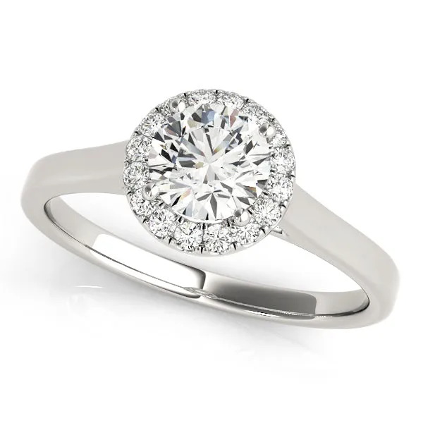 Round Diamond Halo Ring | 0.35 Carat Total Weight
