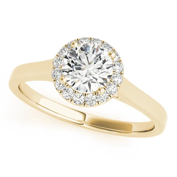 Round Diamond Halo Ring | 0.35 Carat Total Weight