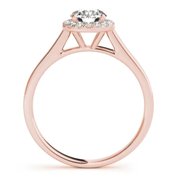 Round Diamond Halo Ring | 0.35 Carat Total Weight
