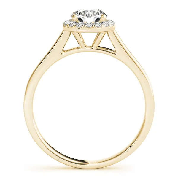 Round Diamond Halo Ring | 0.35 Carat Total Weight