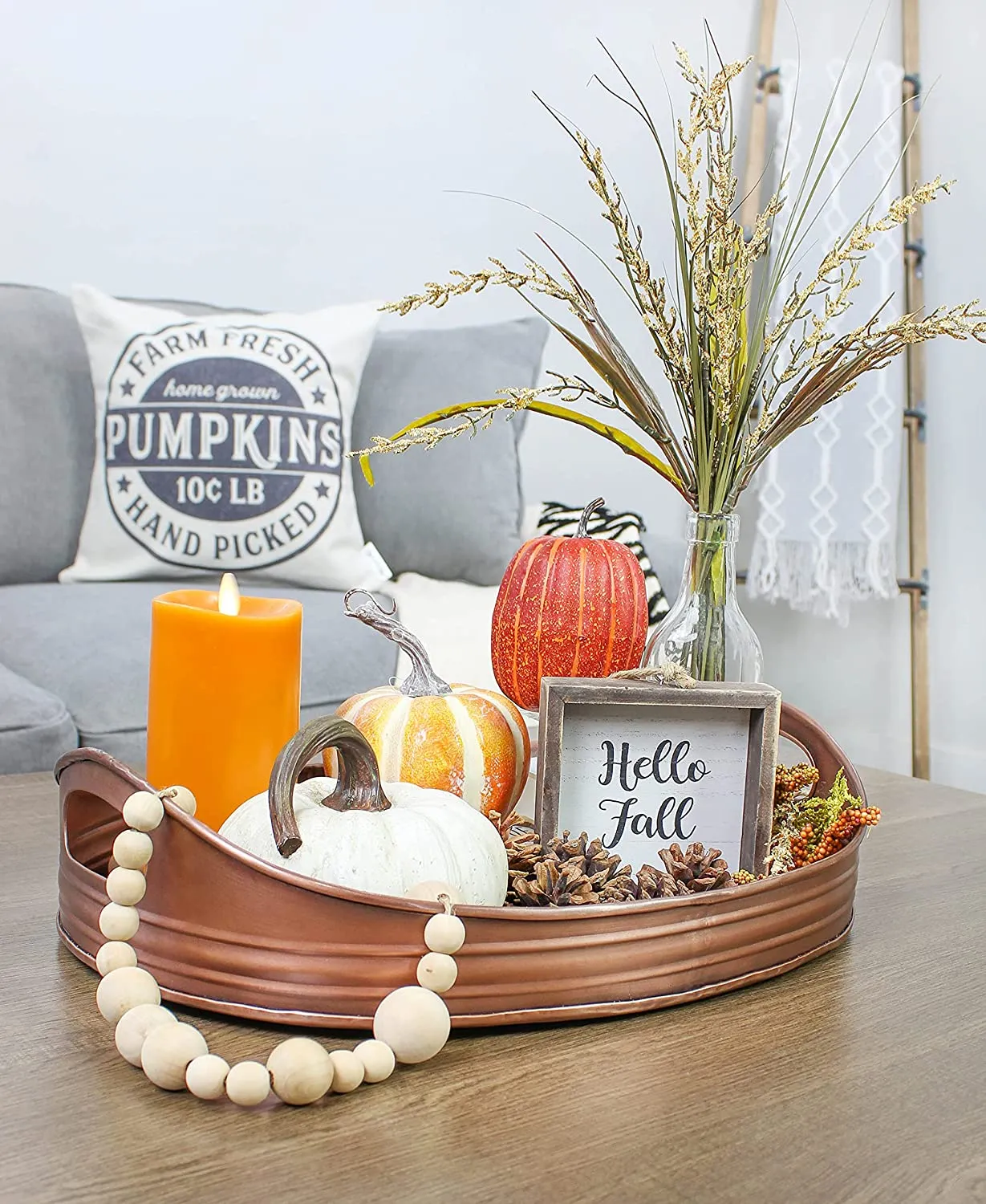 Rustic Oval Copper Tray (Case of 10)