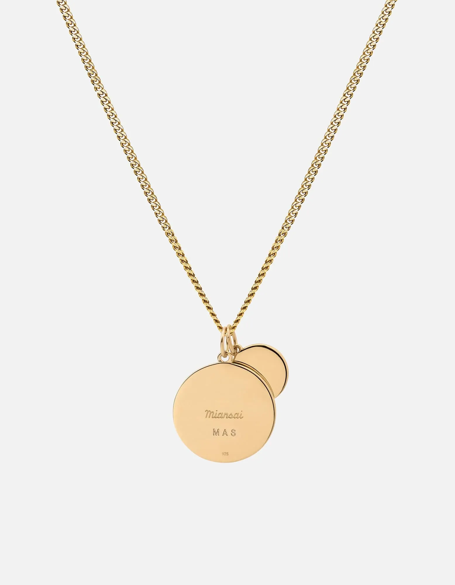 Saint Christopher Surf Necklace, Gold Vermeil/Desert Sun
