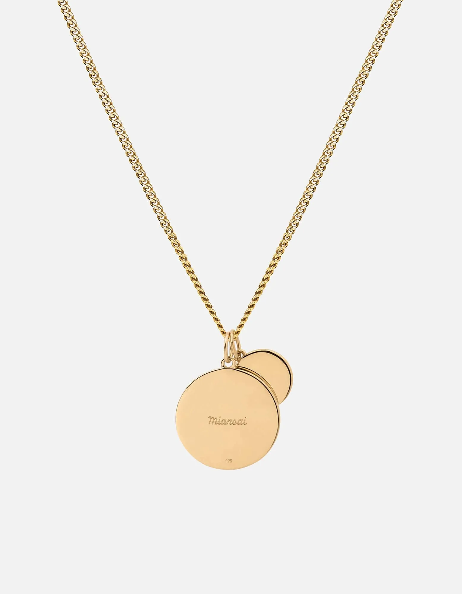 Saint Christopher Surf Necklace, Gold Vermeil/Desert Sun