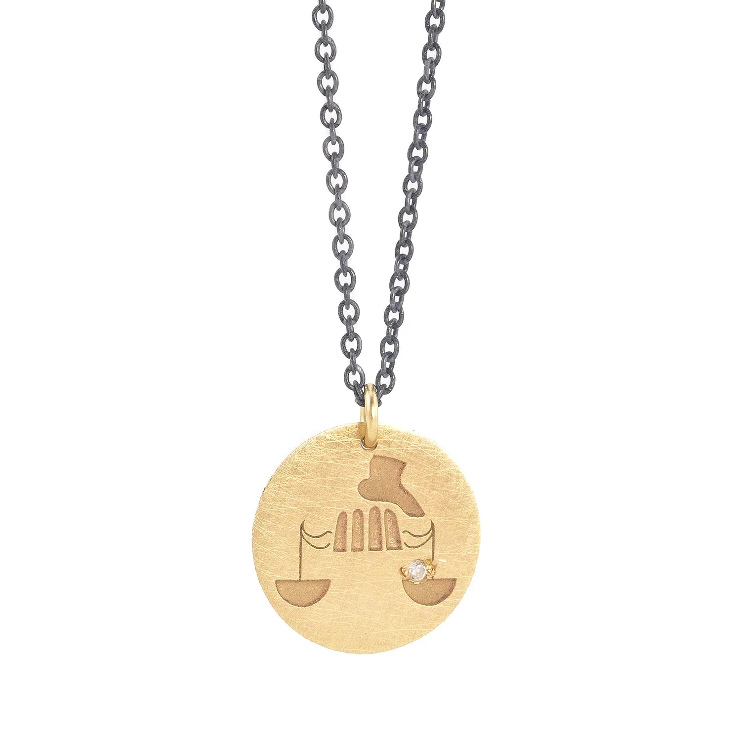 SALE! Libra Zodiac Charm Necklace by Marion Cage