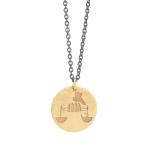 SALE! Libra Zodiac Charm Necklace by Marion Cage