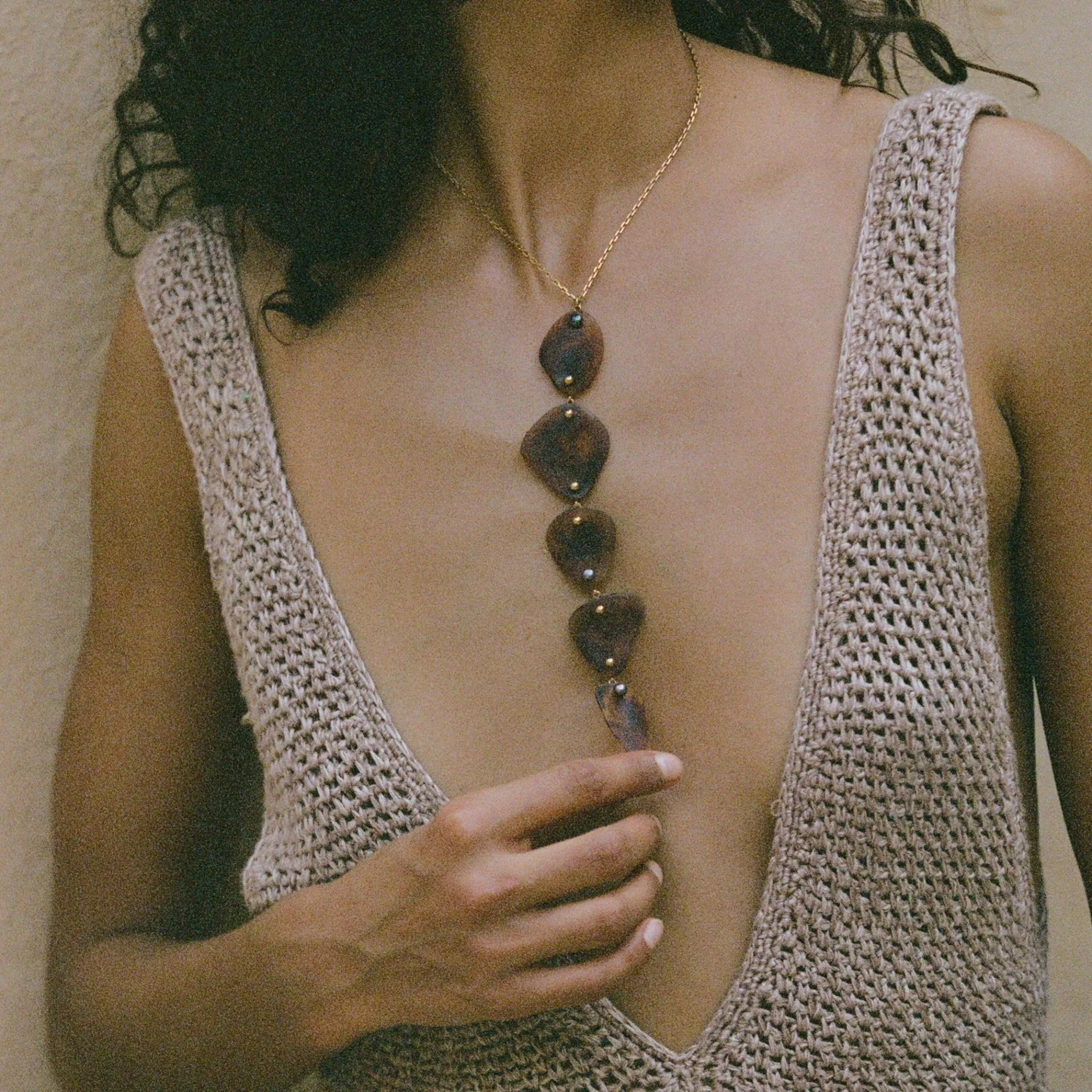 Senso Drop Necklace | tortoise