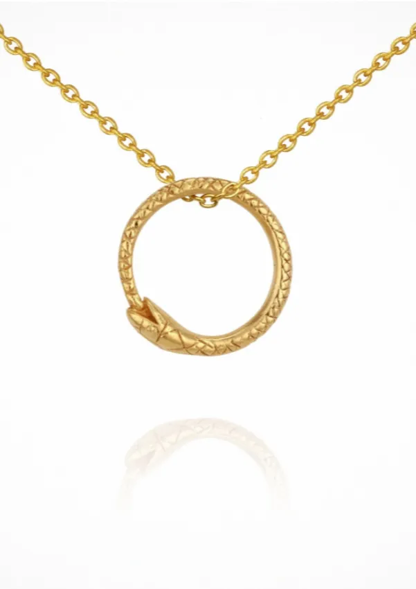 Serpent Necklace Gold