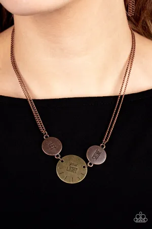 Shine Your Light - Copper Necklace - Paparazzi Accessories