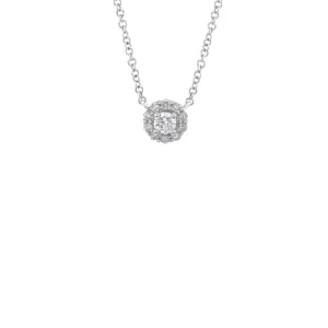 Shy Creation Diamond Halo Necklace