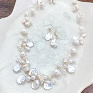 Signature Twist Natural Pearl Necklace and Earrings