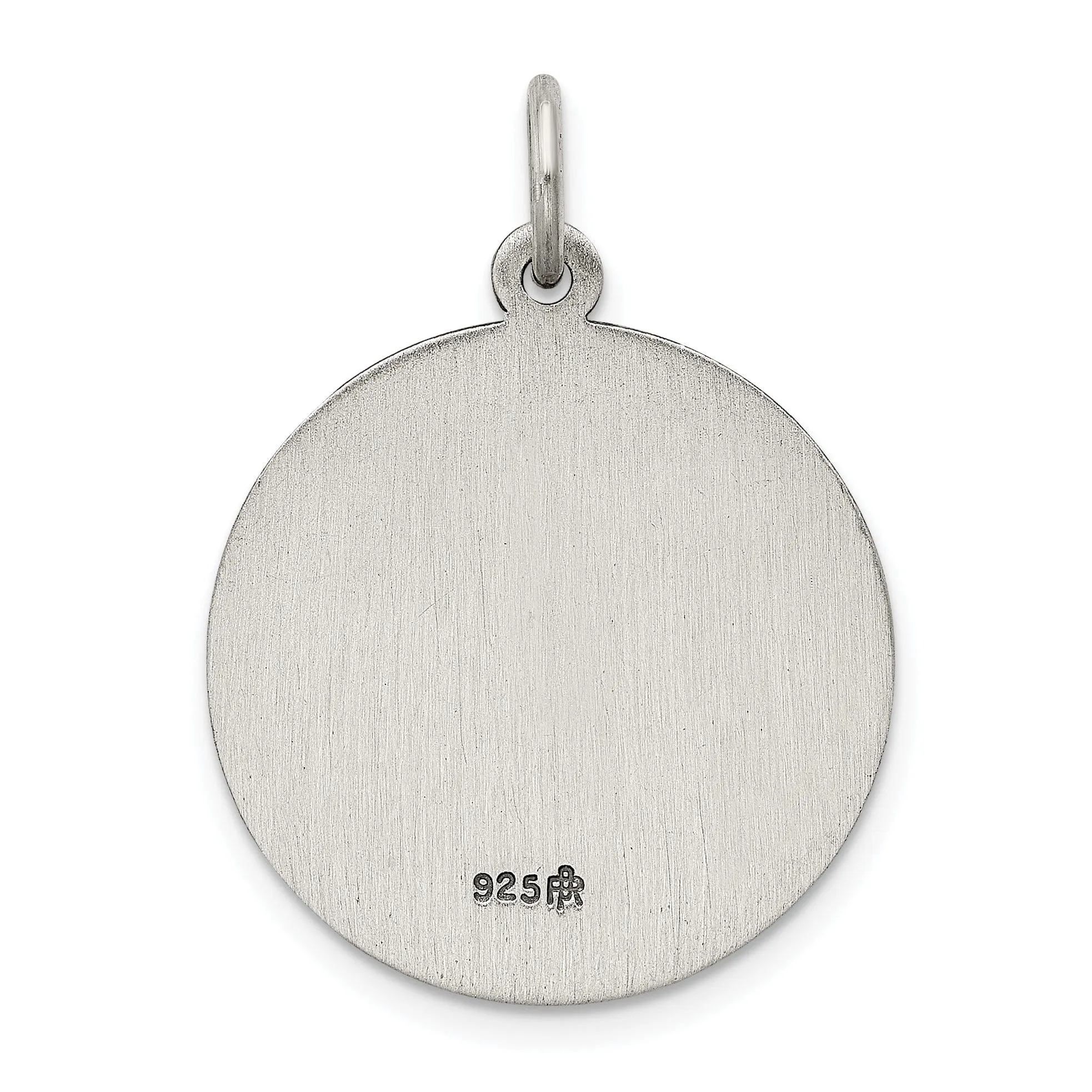 Silver Antiqued Saint Francis of Assisi Medal