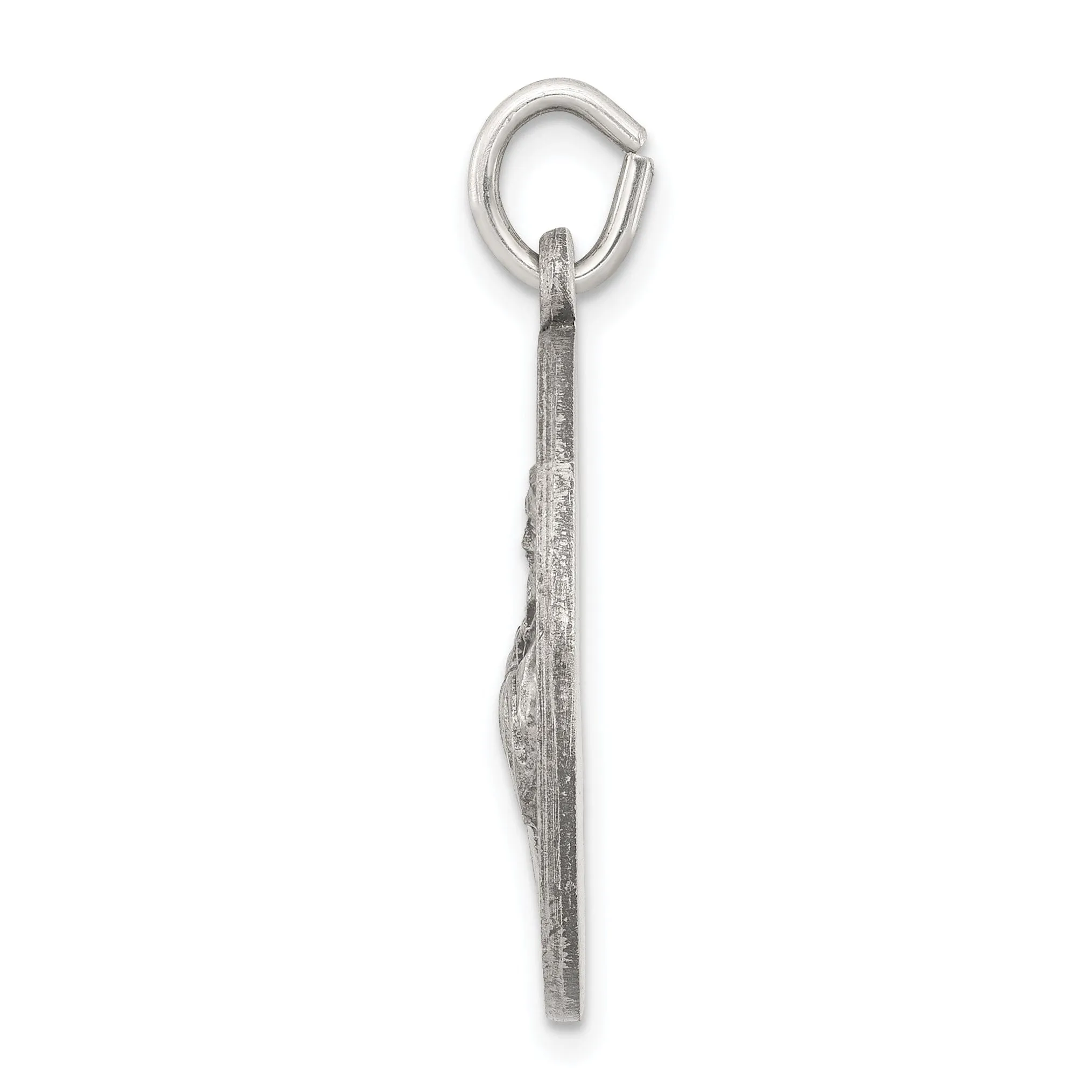 Silver Antiqued Saint Francis of Assisi Medal