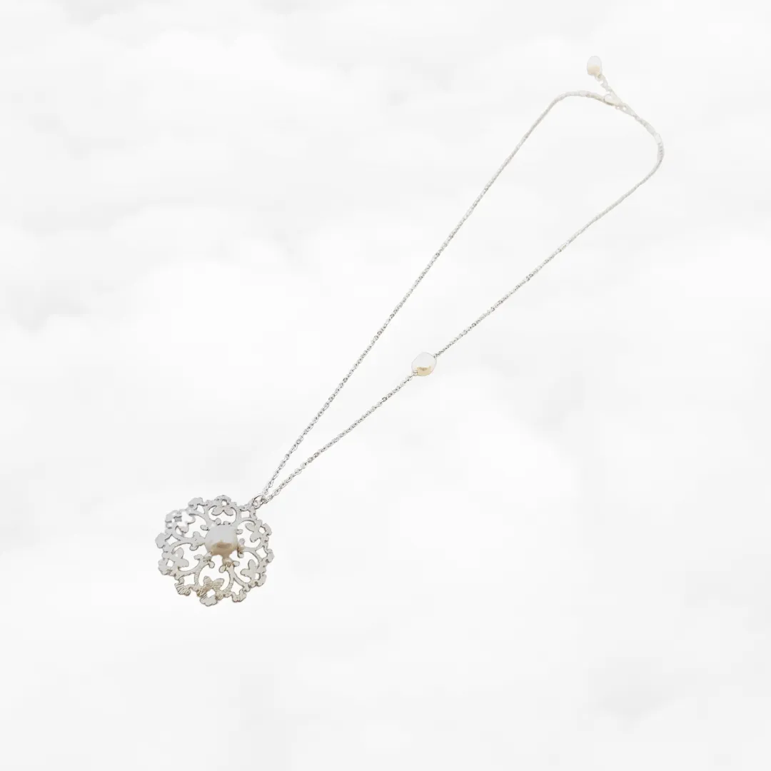 Silver Butterfly Pendant Necklace