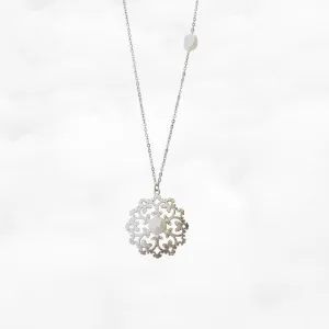 Silver Butterfly Pendant Necklace