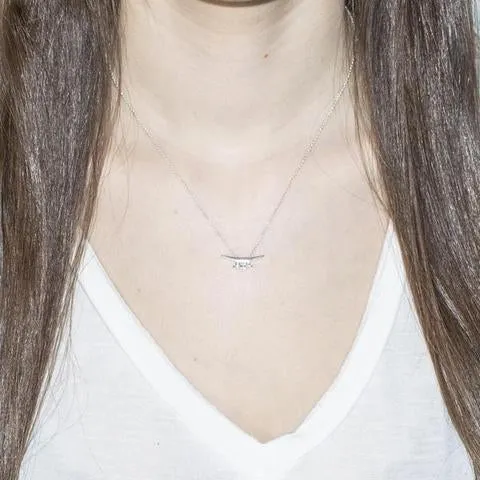 Silver Cleat Necklace