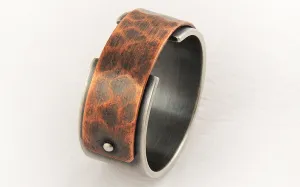Silver copper ring for men